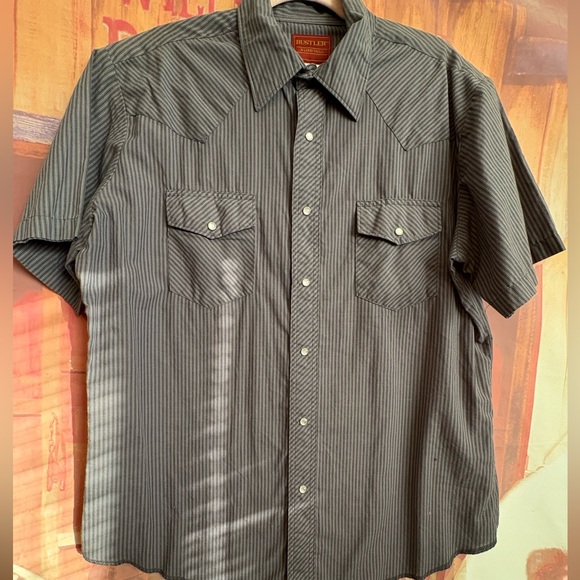 Vintage Rustler short sleeve pearl snap - Picture 1 of 9